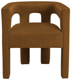 Athena Velvet Dining Chair - Modern Elegance with Soft Boucle Fabric for Stylish Dining Experiences