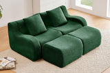 ROMA 82.7" Loveseat with 2 Ottomans