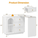 Wholesale 59” Large Extendable Makeup Vanity Desk, Corner Vanity Table