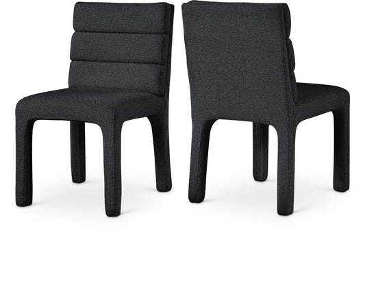 Kai Contemporary Dining Chair Set - Elegant Deep Channel Tufted Design for Modern Interiors