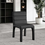 Kai Dining Chair Set of 2 - Luxurious Velvet Upholstery with Channel Tufting for Ultimate Comfort