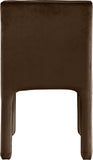 Kai Dining Chair Set of 2 - Luxurious Velvet Upholstery with Channel Tufting for Ultimate Comfort