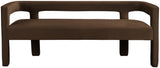 Athena Velvet Contemporary Bench - Luxurious Seating Solution for Modern Living Spaces, 66.5" Wide
