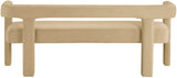 Athena Velvet Contemporary Bench - Luxurious Seating Solution for Modern Living Spaces, 66.5" Wide