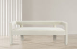 Athena Velvet Contemporary Bench - Luxurious Seating Solution for Modern Living Spaces, 66.5" Wide