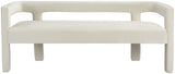 Athena Velvet Contemporary Bench - Luxurious Seating Solution for Modern Living Spaces, 66.5" Wide
