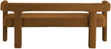 Athena Velvet Contemporary Bench - Luxurious Seating Solution for Modern Living Spaces, 66.5" Wide