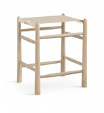 Santos - Backless Counter Stool With Stained Natural Base