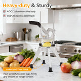 French Fry Cutter with 1/2 Inch and 3/8 Inch Blades, Stainle