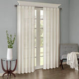 Wholesale Crushed Sheer Window Panel Pair (2), White