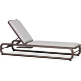 PURPLE LEAF Patio Chaise Lounge with Cushion Aluminum Tanning Chair Lounge Adjustable Reclining Set