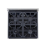 Kucht Professional 24" Gas Range Stainless Steel, True Simmer Burners, KFX2400X-S