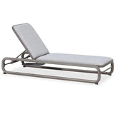 PURPLE LEAF Patio Chaise Lounge with Cushion Aluminum Tanning Chair Lounge Adjustable Reclining Set
