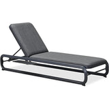 PURPLE LEAF Patio Chaise Lounge with Cushion Aluminum Tanning Chair Lounge Adjustable Reclining Set
