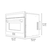 ZLINE 24” Convection Microwave, Stainless Steel, Bronze MWOZ-24-SS-CB