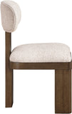 Timbra - Linen Textured Fabric Upholstered Dining Chair (Set of 2) - Walnut Base