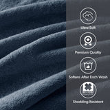 Antibacterial Spa-Like 8-Piece Bathroom Towel Set, Navy