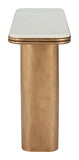 Cher Console Table White & Brass