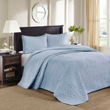 Antimicrobial Cottage Embroidered 3-Piece Bedspread Set