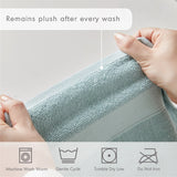 500GSM Turkish Cotton Quick Dry Plush Towel Set, Seafoam