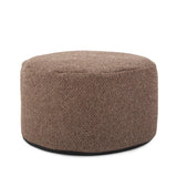 Round Foot Pouf Panama Chocolate
