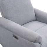 3 in1 Power Recliner with Usb and Type-C Ports, Light Grey