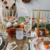 Orange Pumpkin Place Card Holders Set of 6