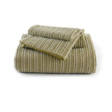Stone-Washed Cotton Waffle Texture Duvet Cover, Green