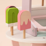ROBUD Pink Wooden Ice Cream Cart Walker