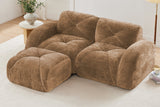 MYLO 80" Loveseat with 1 Ottoman