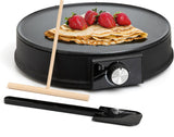 12-Inch Electric Crepe Maker & Griddle with Spreader