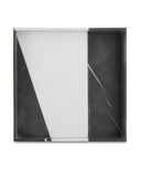 Sena Black & White Marble Tray