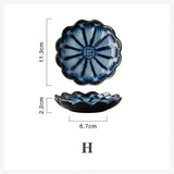 Ceramic Flower Shape Decorative Serving Plate