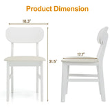 Wholesale Solid Rubberwood Dining Chair PU Leather Upholstery