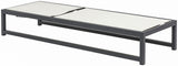 Maldives - Water Resistant Outdoor Patio Adjustable Sun Chaise Lounge Chair With Gray Base