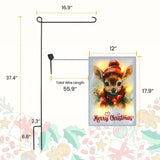 Solar Led Garden Flag Double-Sided - 8 Modes, Weatherproof