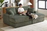 ZYLO 84" Loveseat with 2 Ottomans
