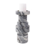 Modern Clarinda Marble Candle Holder- Short