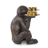 Barkari Monkey Double Tealight Candle Holder