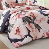 7-Piece Modern Farmhouse Comforter Set, Blush