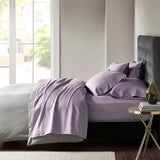 Cotton-Blend Sateen 800TC 6-Piece Sheet Set, Purple