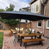 PURPLE LEAF Best Value Cantilever Patio Umbrella with Left-Right Tilt and 360° Swivel Outdoor Umbrellas