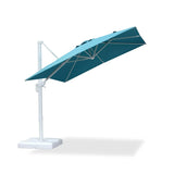 PURPLE LEAF Morden White Outdoor Umbrella Premium Aluminum Patio Cantilever Pool Sun Umbrellas