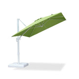 PURPLE LEAF Morden White Outdoor Umbrella Premium Aluminum Patio Cantilever Pool Sun Umbrellas