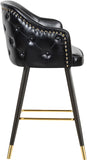 Barbosa Faux Leather Contemporary Counter/Bar Stool Set - Stylish Design with Gold Accents