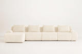 LAURENT 146" 4-Seater Sofa with 1 Ottoman