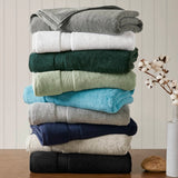 800gsm Oversized 2-Piece Bath Towel/Bath Sheet Set, D Grey