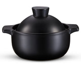 Kook Stoneware Dolsot Pot with Lid, Black