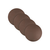 Strata Leather Bronze Placemat - Round 13"- Set of 4