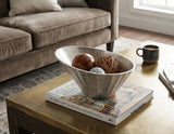 Silver Chiseled Metal Bowl